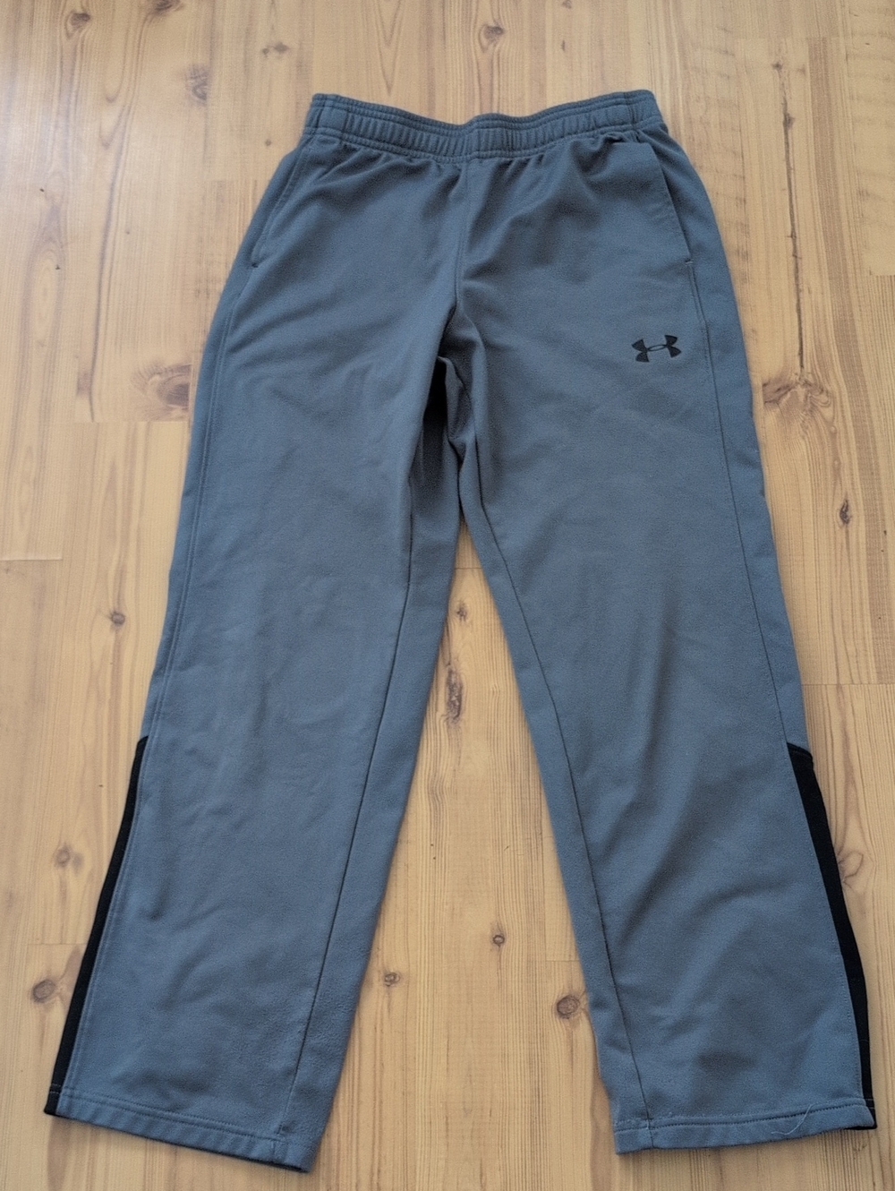 Under Armour Youth Gray Jogger Pants with Black Accents